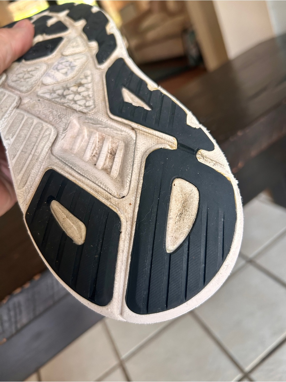Hoka Men's Black and White Athletic Running Shoe men’s 11 D - Picture 13 of 16